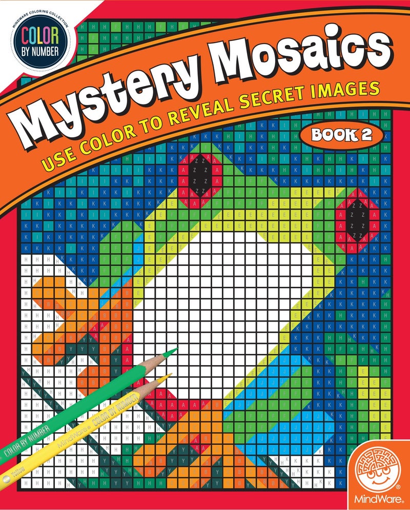 MindWare Color by Number Mystery Mosaics: (Book 2), Multi Color - Image 1
